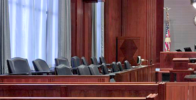 courtroom jury pool area
