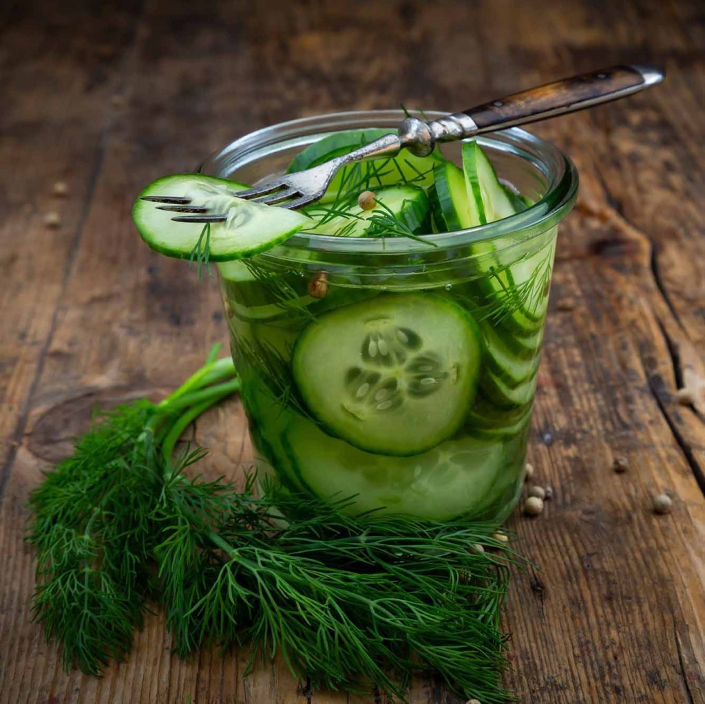 Swedish salad includes cucumbers are pressed 