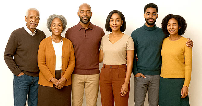 Three generations of African Americans