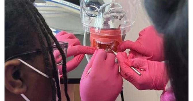 Dental lab for students at Career Institute North